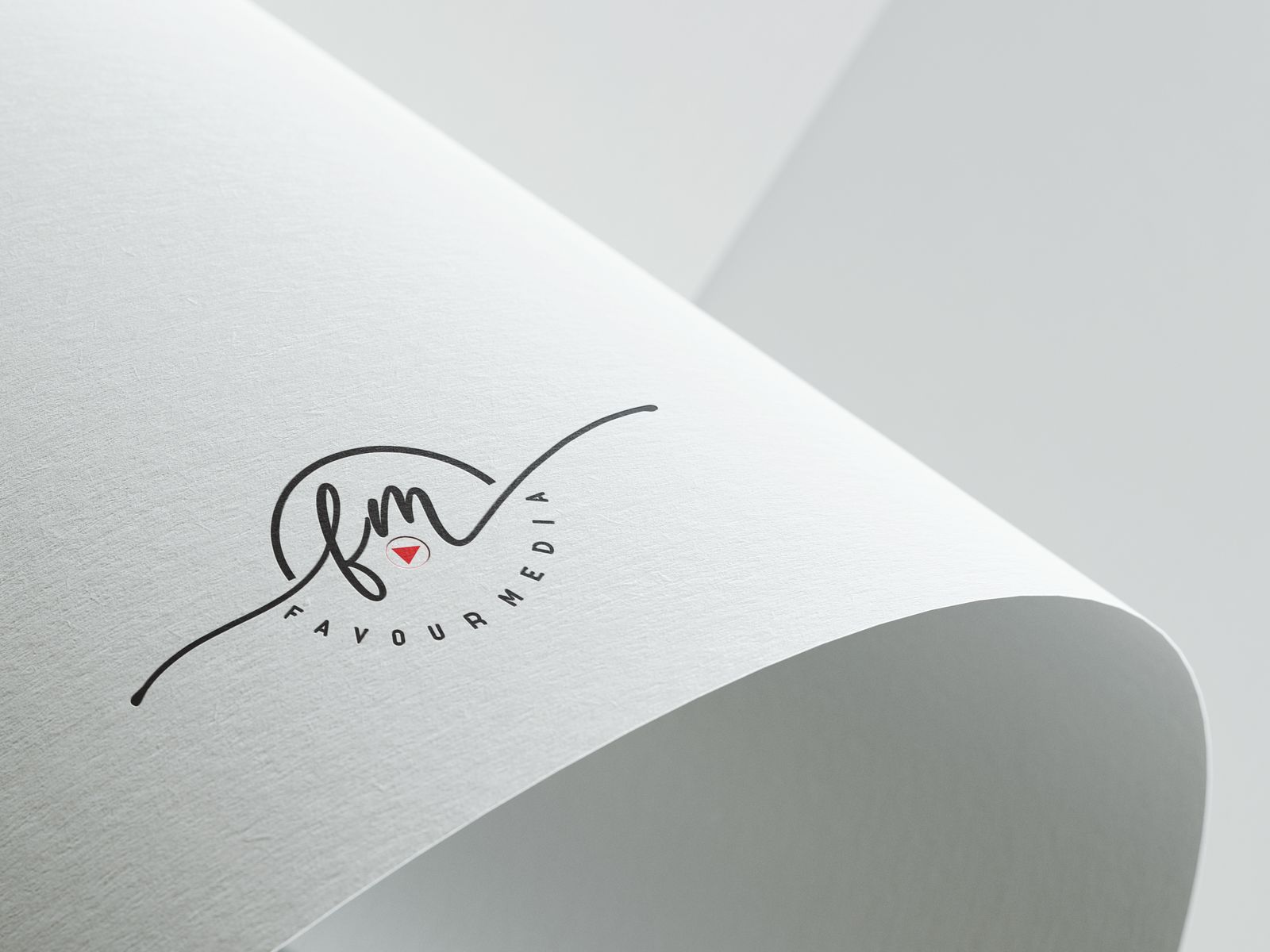 Illustrative photo of logos on a white paper sheet