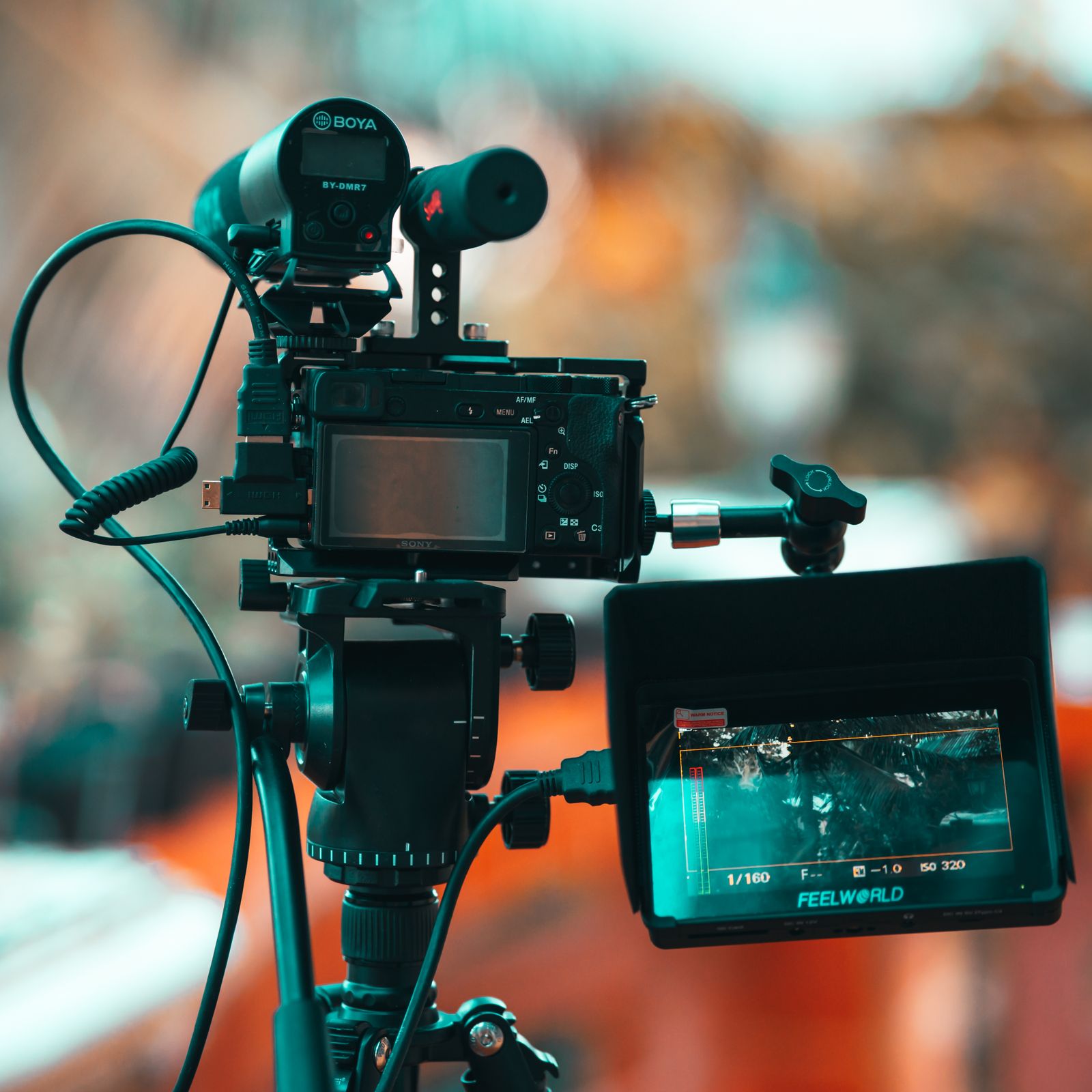 Illustrative photo of a modern digital camera