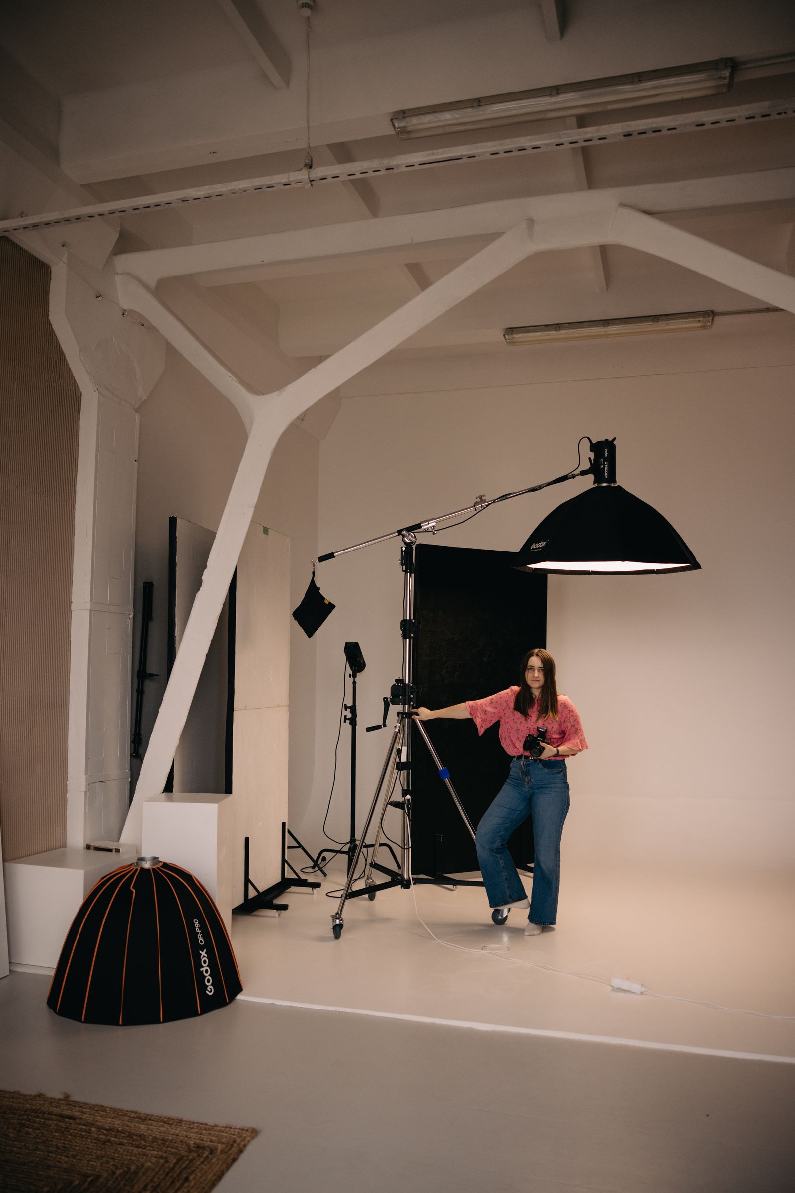 Illustrative photo of a photographer at work in a studio