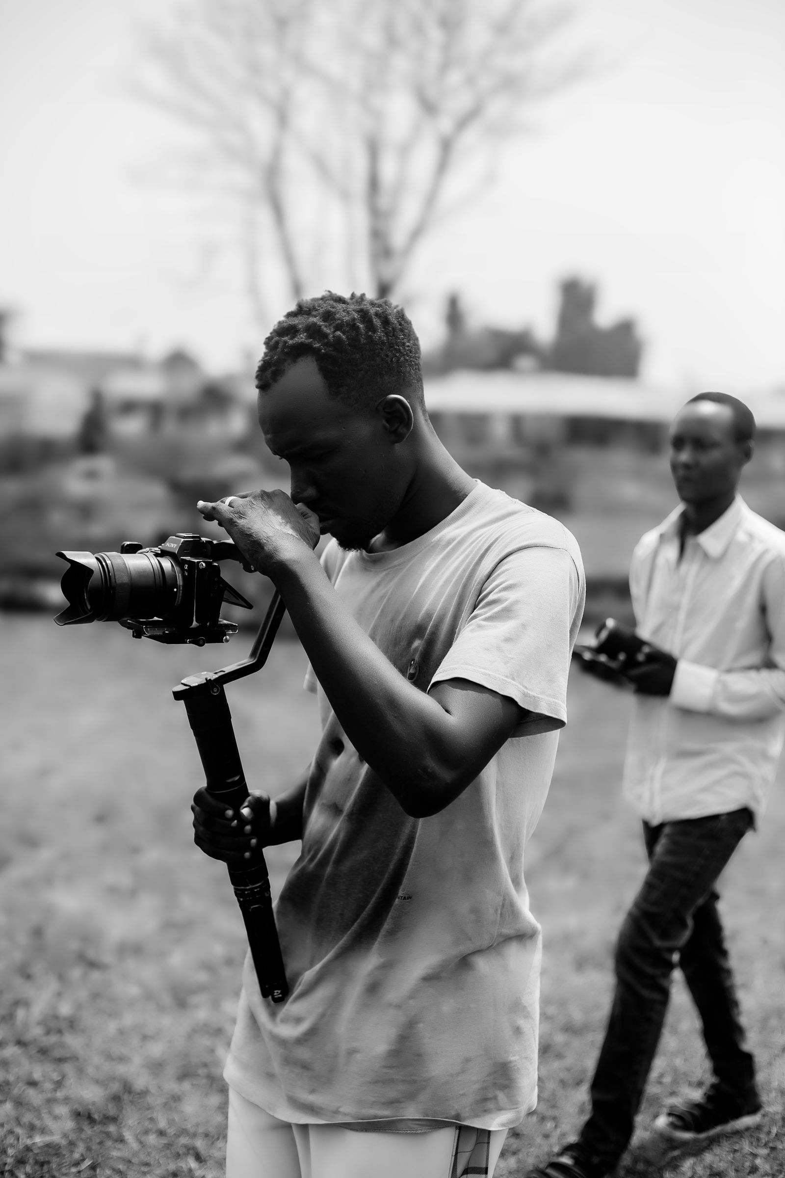Illustrative photo of cinematic filming with a gimbal